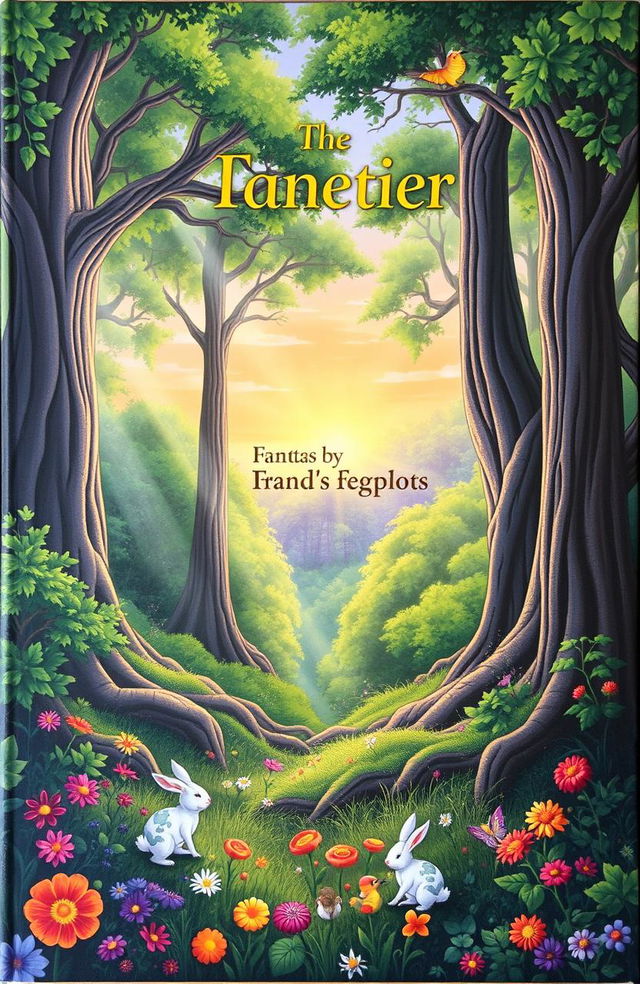 A beautifully illustrated cover box featuring a mystical forest scene, filled with tall, ancient trees, vibrant green foliage, and rays of sunlight filtering through the leaves