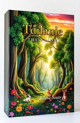 A beautifully illustrated cover box featuring a mystical forest scene, filled with tall, ancient trees, vibrant green foliage, and rays of sunlight filtering through the leaves