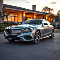 A sleek Mercedes-Benz 342, showcasing its elegant design and iconic grille