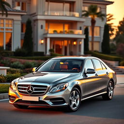 A sleek Mercedes-Benz 342, showcasing its elegant design and iconic grille