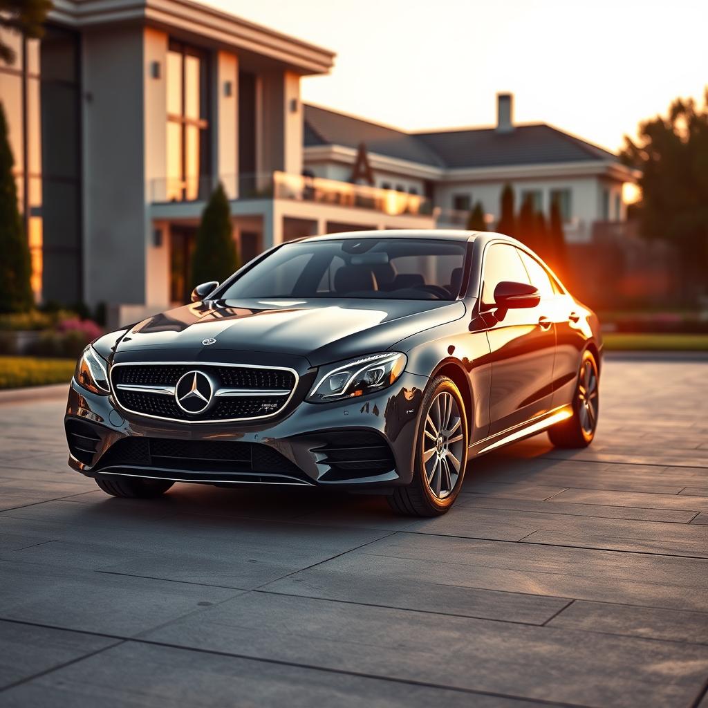 A sleek Mercedes-Benz 342, showcasing its elegant design and iconic grille