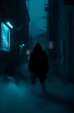 A dark and mysterious scene captured in a haunting and atmospheric style