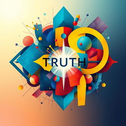 A captivating abstract representation of the concept of 'truth'
