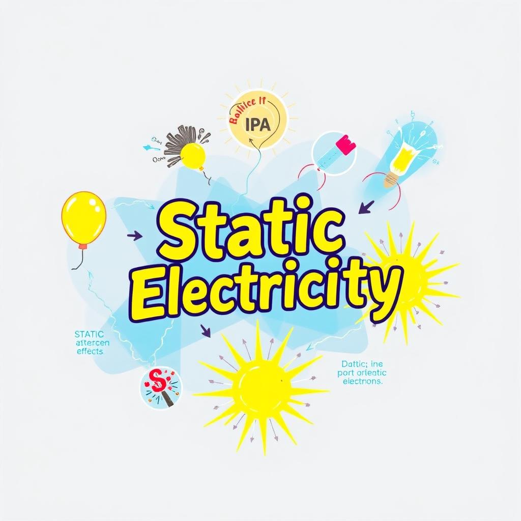 An educational visual representation for 'IPA' focusing on Static Electricity