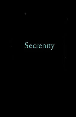 A mysterious book cover with a black background, featuring a soft glow that evokes a sense of secrecy