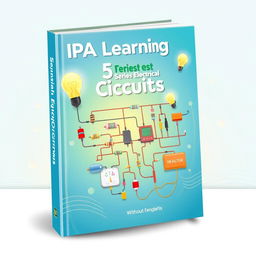 A captivating book cover illustration focused on the theme of 'IPA Learning: Series Electrical Circuits'