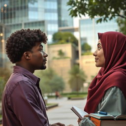 A romantic scene from a fictional Muslim novel called 'ZIDALIS'