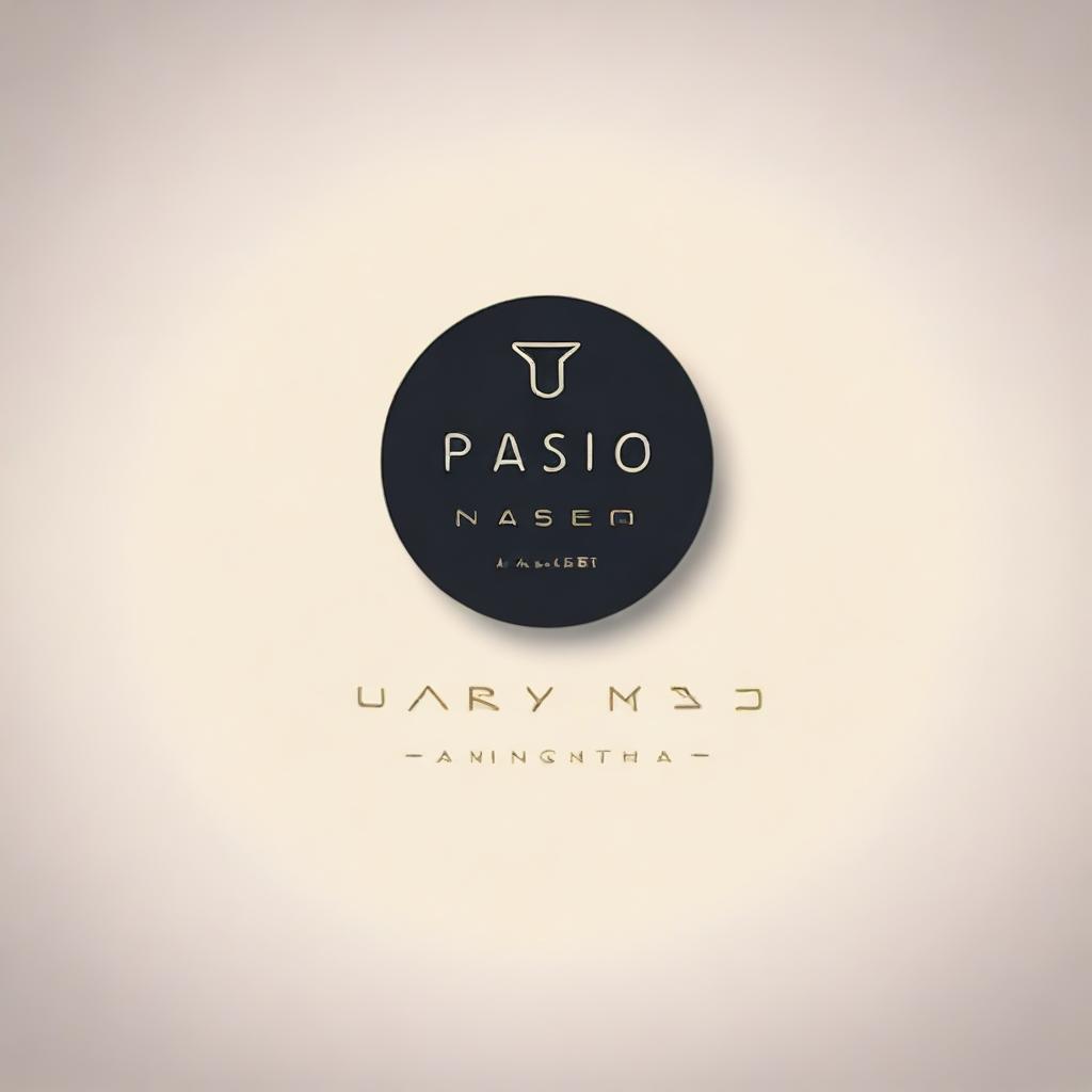 Render a sophisticated and chic logo for a bar club named 'Pasio'