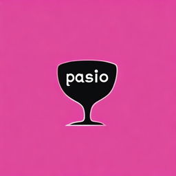 Render a sophisticated and chic logo for a bar club named 'Pasio'