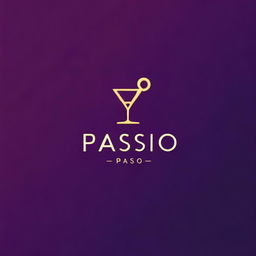 Render a sophisticated and chic logo for a bar club named 'Pasio'