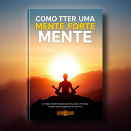 A captivating e-book cover design featuring the title 'Como Ter Uma Mente Forte'