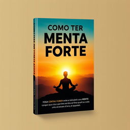 A captivating e-book cover design featuring the title 'Como Ter Uma Mente Forte'