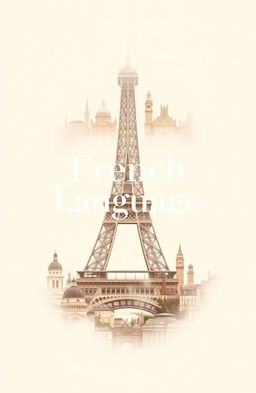 A beautifully designed front page featuring the phrase 'French Language' prominently in the center