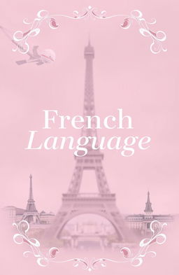 A beautifully designed front page featuring the phrase 'French Language' prominently in the center
