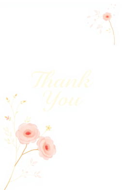 A front page design that expresses gratitude, featuring soft pastel light colors such as light blue, pale pink, and soft yellow