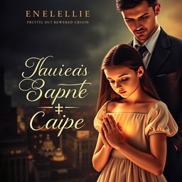 A captivating book cover depicting a deep and passionate romance between a devout religious girl and a powerful Capo