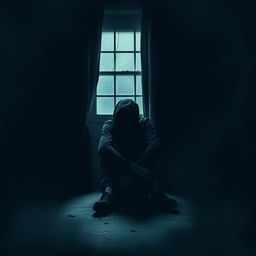 Create a powerful and evocative image that visually represents the theme of depression
