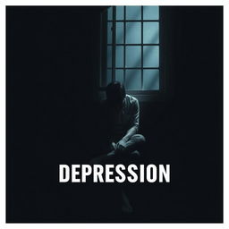 Create a powerful and evocative image that visually represents the theme of depression