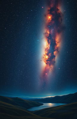 A stunning depiction of the Orion Constellation, showcasing its prominent stars like Betelgeuse and Rigel in a dark night sky filled with twinkling stars