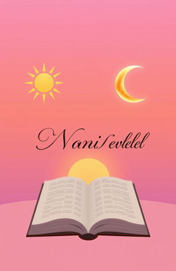 An aesthetic illustration of a sunrise sky without a visible sun, featuring soft gradient colors of pink, orange, and lavender