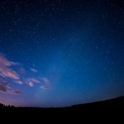 A breathtaking night sky glittering with countless shining stars, creating a mesmerizing celestial scene