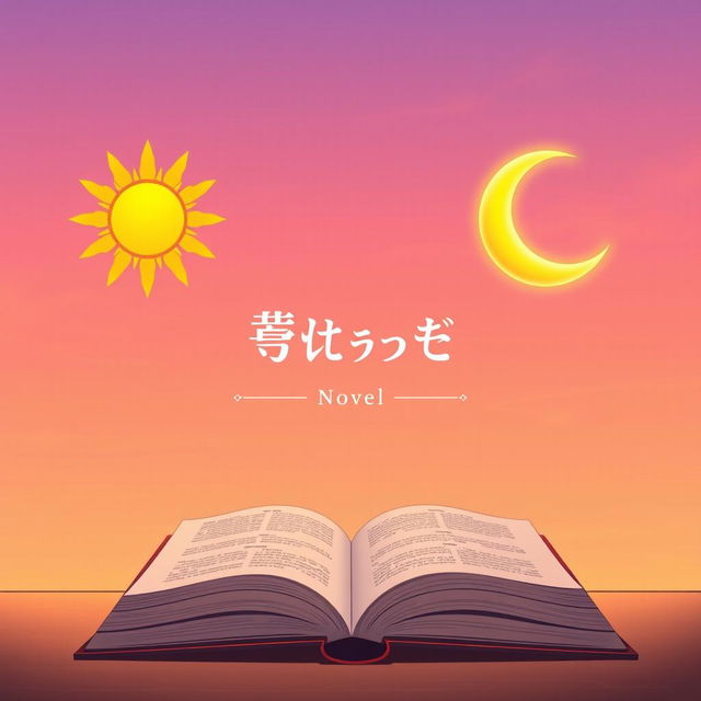 An aesthetic anime-style illustration of a sunrise sky, featuring soft gradient colors of pink, orange, and lavender, but without a visible sun