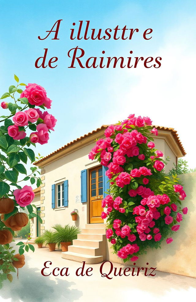 A stunning and casual designed book cover for 'A Ilustre Casa de Raimires' by Eça de Queiroz