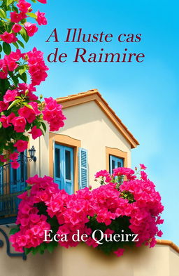 A stunning and casual designed book cover for 'A Ilustre Casa de Raimires' by Eça de Queiroz