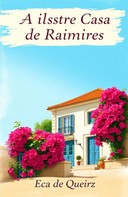 A stunning and casual designed book cover for 'A Ilustre Casa de Raimires' by Eça de Queiroz