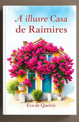 A stunning and casual designed book cover for 'A Ilustre Casa de Raimires' by Eça de Queiroz