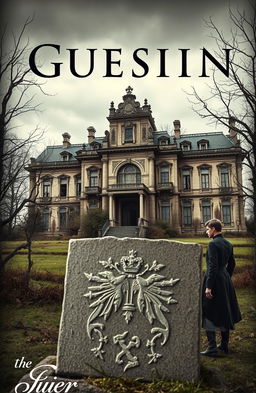 A visually striking book cover that encapsulates themes of decay, nobility, and melancholy