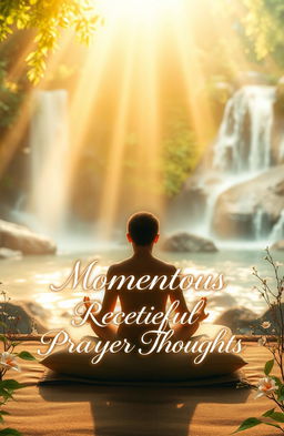 A serene and thought-provoking scene depicting a peaceful moment of reflection and prayer