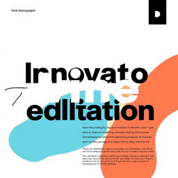A visually striking modern editorial poster that embodies contemporary design aesthetics