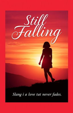 A romantic book cover design featuring the title 'Still Falling' prominently displayed in elegant, cursive lettering