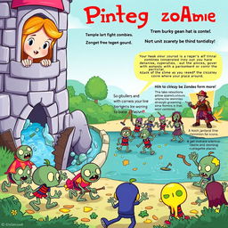 A whimsical and colorful children's book cover illustrating a princess with a look of surprise and determination, peeking out from her castle window
