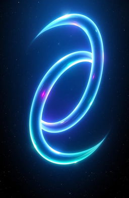 An abstract representation of two infinite loops, elegantly intertwined, showcasing the concept of endlessness and continuity
