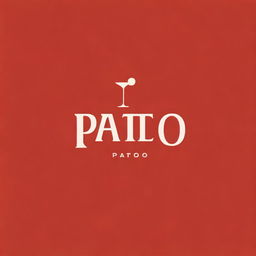 Design an eye-catching and bold logo for a bar named 'Patio'