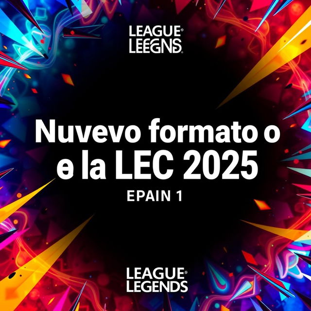 Thumbnail design featuring only the title 'Nuevo formato de la LEC 2025' in Spanish from Spain