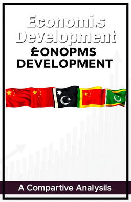 A professional and eye-catching cover page for a project file titled 'Economics Development: India vs China vs Pakistan vs Bangladesh vs Sri Lanka'