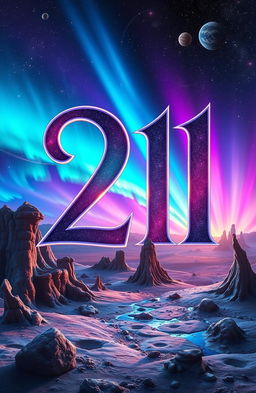Album cover featuring the number '21' prominently displayed in a stylish and artistic font