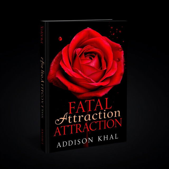 A captivating book cover for 'Fatal Attraction' by Addison Khal