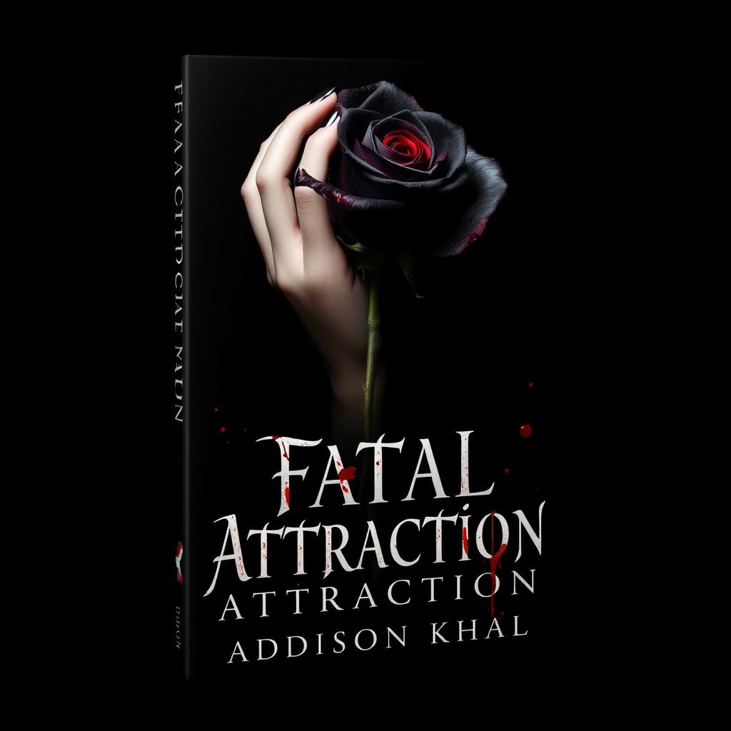 A mesmerizing book cover design for 'Fatal Attraction' by Addison Khal