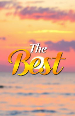 An eye-catching graphic design that showcases the phrase 'The Best' in an elegant, modern typography