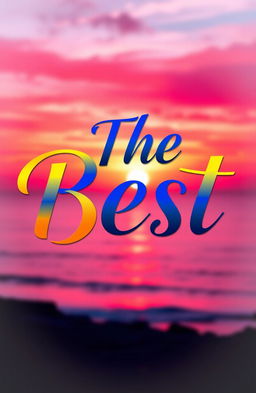 An eye-catching graphic design that showcases the phrase 'The Best' in an elegant, modern typography