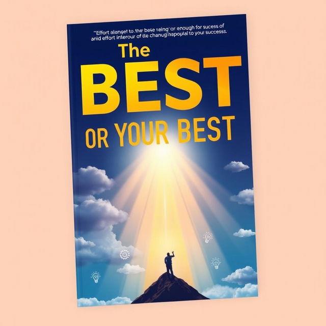 A thought-provoking book cover design for 'The Best or Your Best', exploring the theme that effort alone is not enough for success