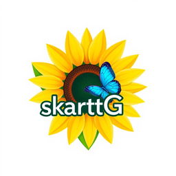 A vibrant and artistic logo featuring a radiant sunflower with yellow petals that evoke warmth and cheerfulness