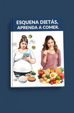 A clean and modern book cover design focusing on health and well-being