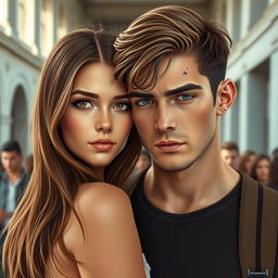 A realistic portrayal of a romantic duo of college students