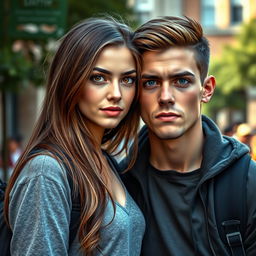 A realistic portrayal of a romantic duo of college students