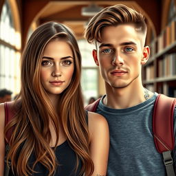 A realistic portrayal of a romantic duo of adolescent college students